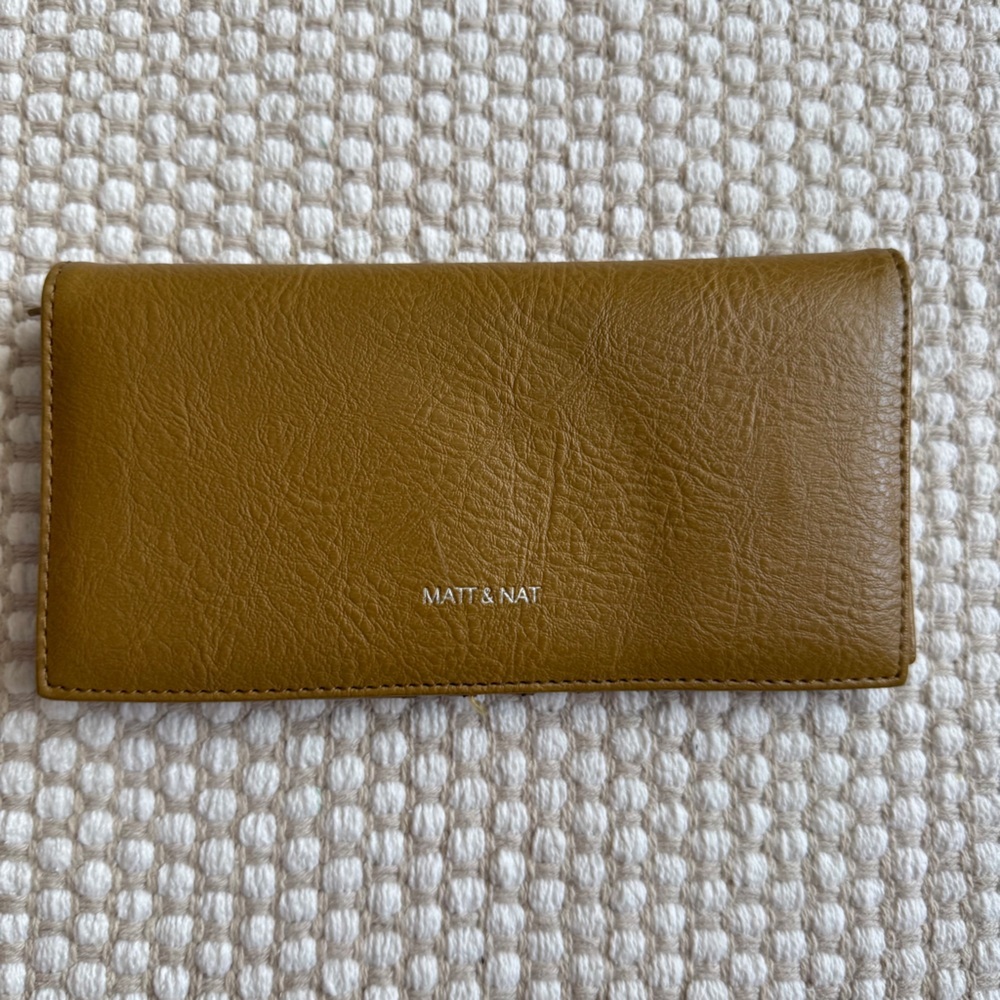 Matt & Nat | Mustard Yellow Vegan Leather Wallet